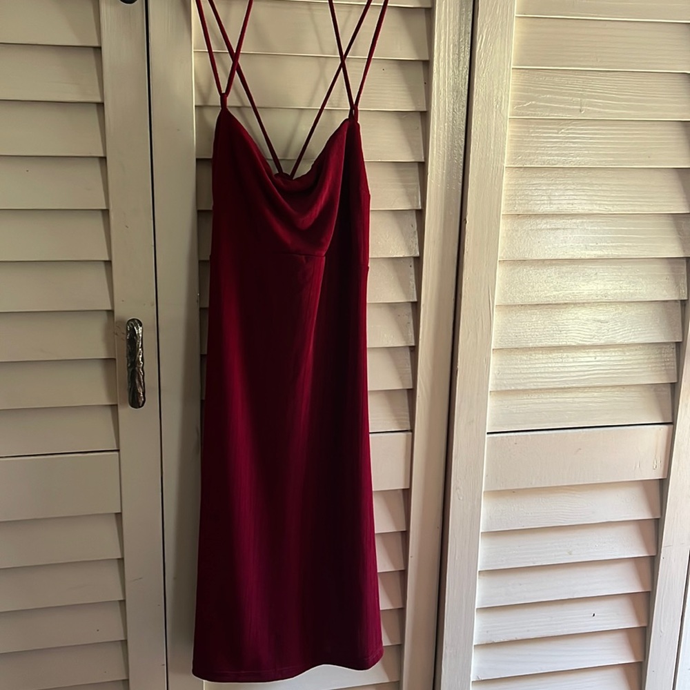 Beautiful deep Red mini dress never been worn
